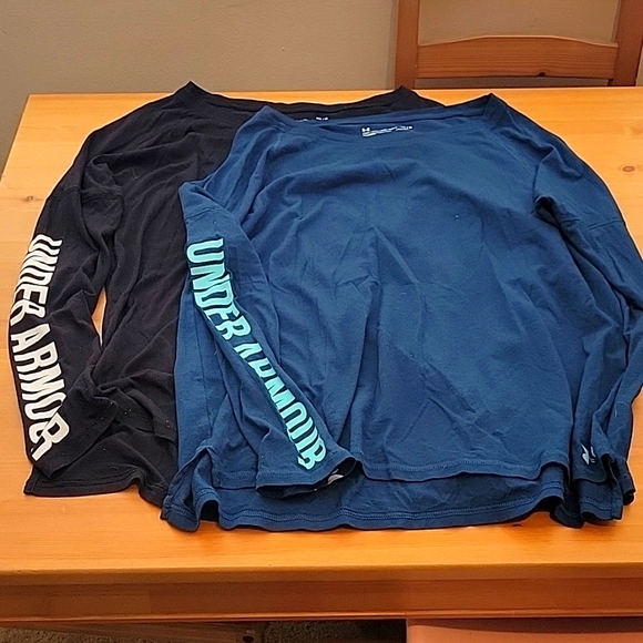 NWOT Lot of 2 Under Armour ls t shirts sz M - Picture 1 of 8